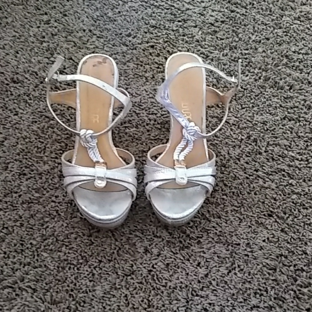 Silver heels